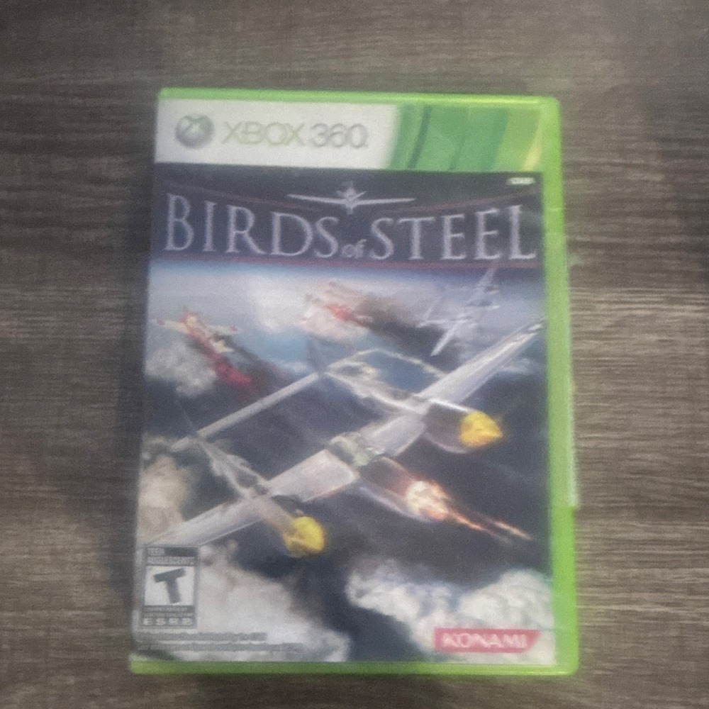 Konami Birds of Steel Microsoft Xbox 360 Manual Included Simulation/War T-Teen